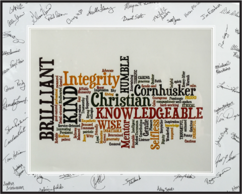 The wordle from Tim's service